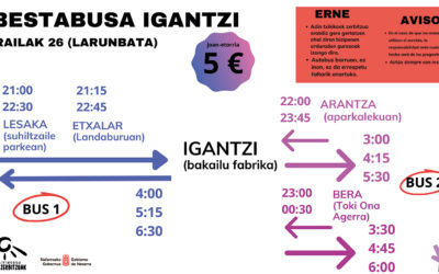 Igantziko bestak: Bestabusa 2026